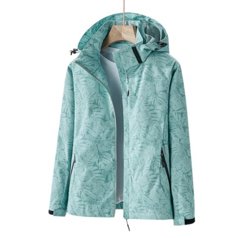 Eva | Parka Impermeável Estampada Mulher com Capuz