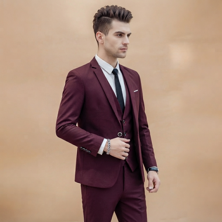 Fato de 3 Peças Homem Slim Fit Cerimónia