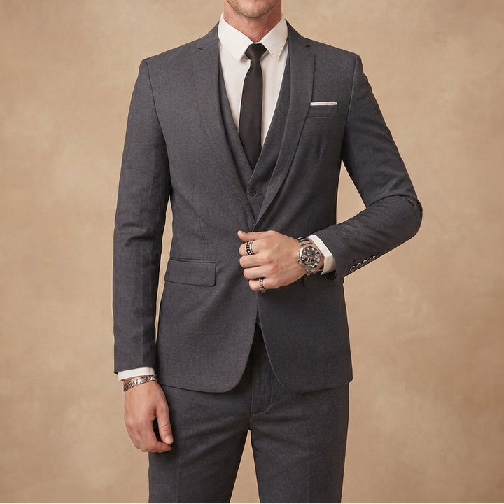 Fato de 3 Peças Homem Slim Fit Cerimónia