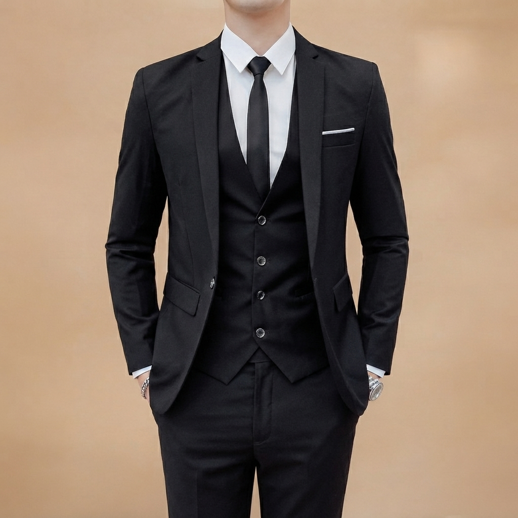Fato de 3 Peças Homem Slim Fit Cerimónia