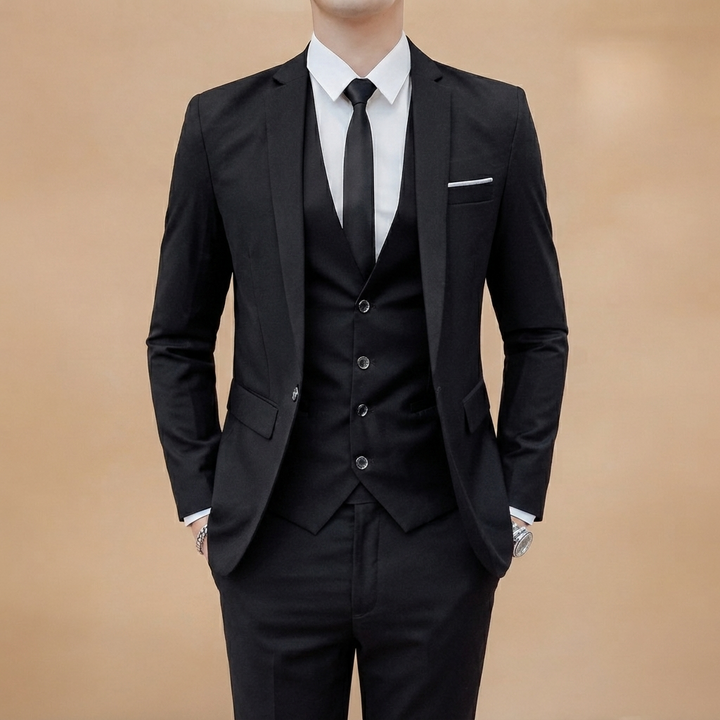 Fato de 3 Peças Homem Slim Fit Cerimónia