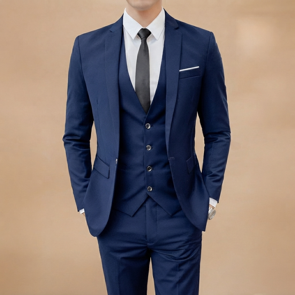 Fato de 3 Peças Homem Slim Fit Cerimónia