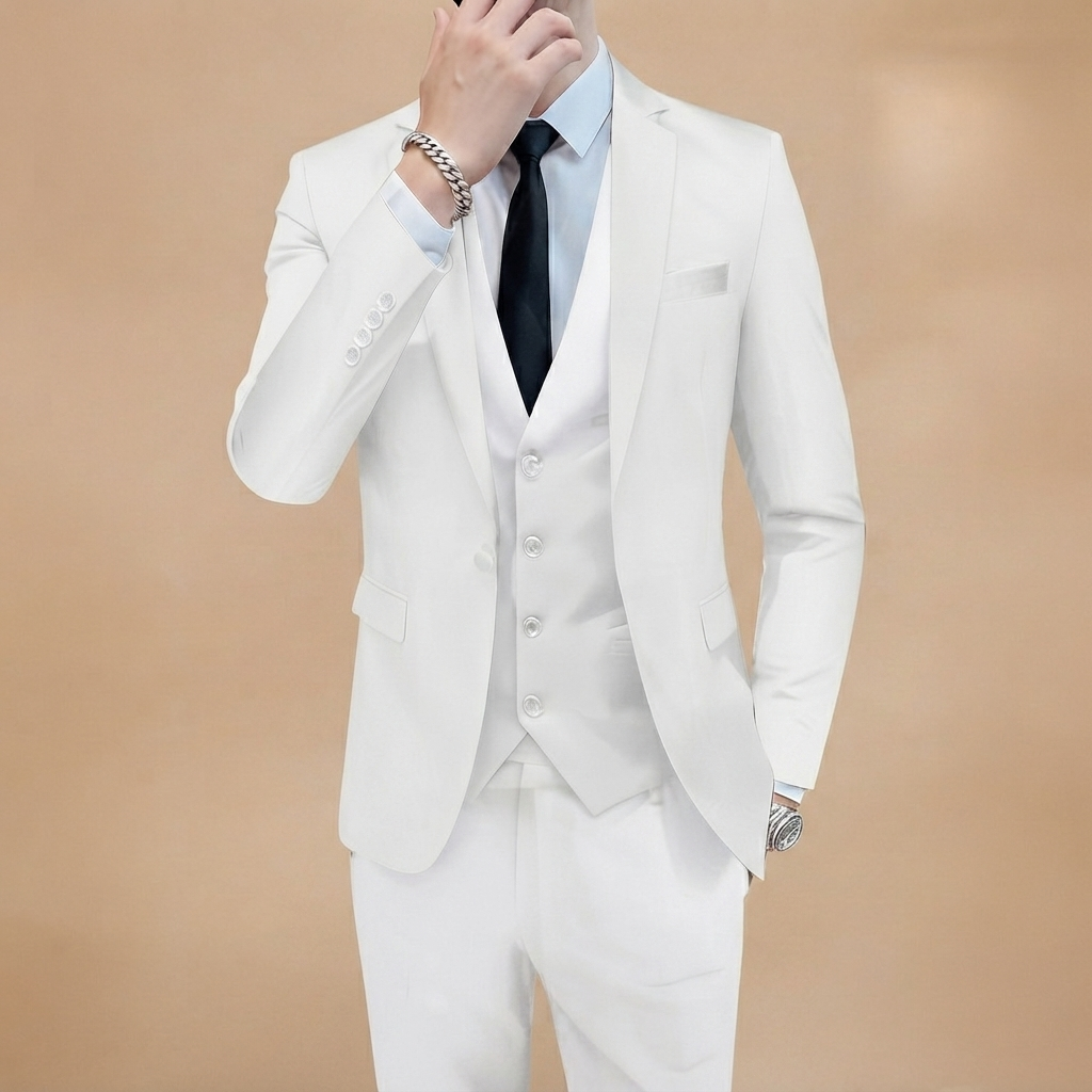 Fato de 3 Peças Homem Slim Fit Cerimónia