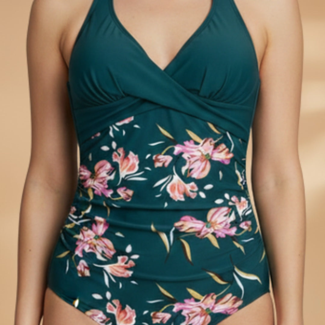 Diana | Fato de Banho Inteiro Halter Mulher Estampado Floral
