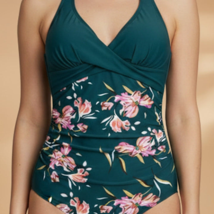 Diana | Fato de Banho Inteiro Halter Mulher Estampado Floral