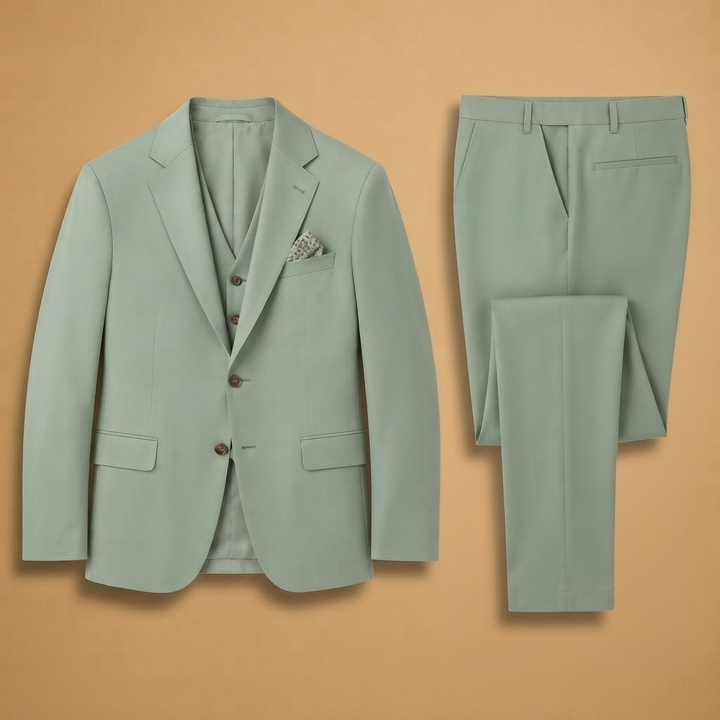 Fato de Três Peças Homem Slim Fit com Colete