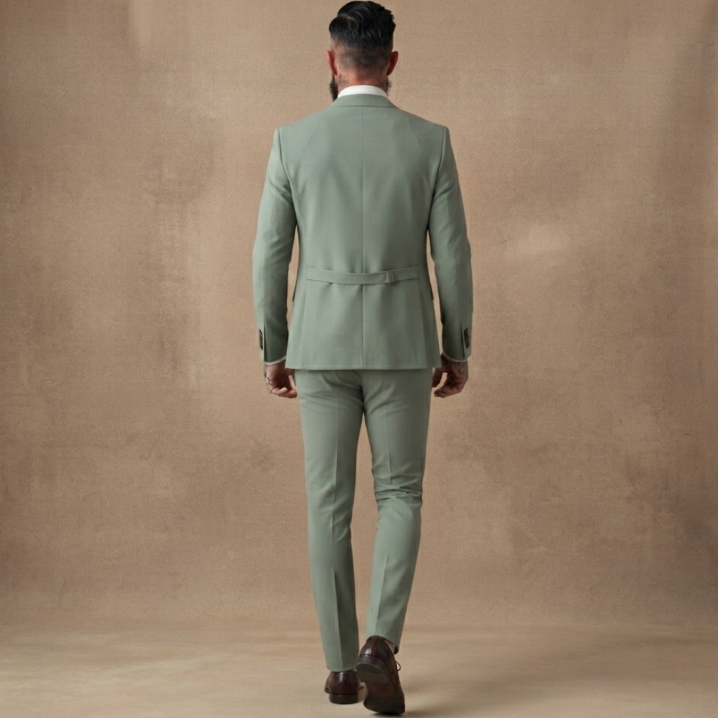 Fato de Três Peças Homem Slim Fit com Colete