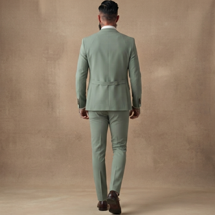 Fato de Três Peças Homem Slim Fit com Colete