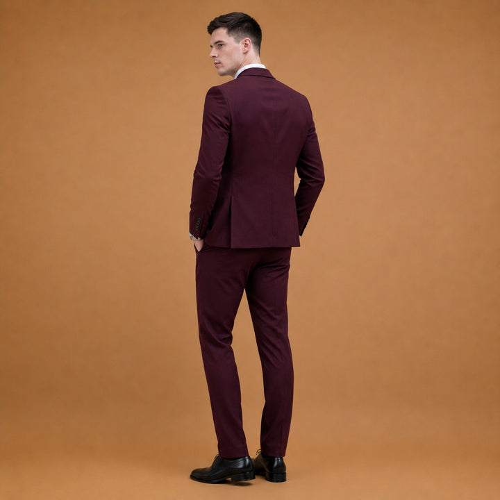 Fato de Três Peças Slim Fit Homem Casamento