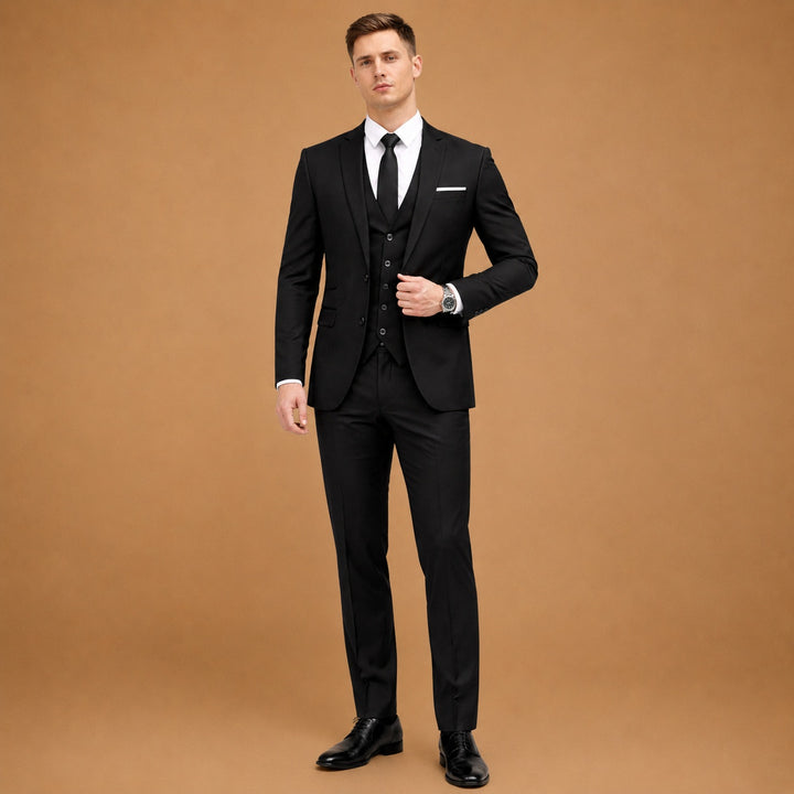 Fato de Três Peças Slim Fit Homem Casamento
