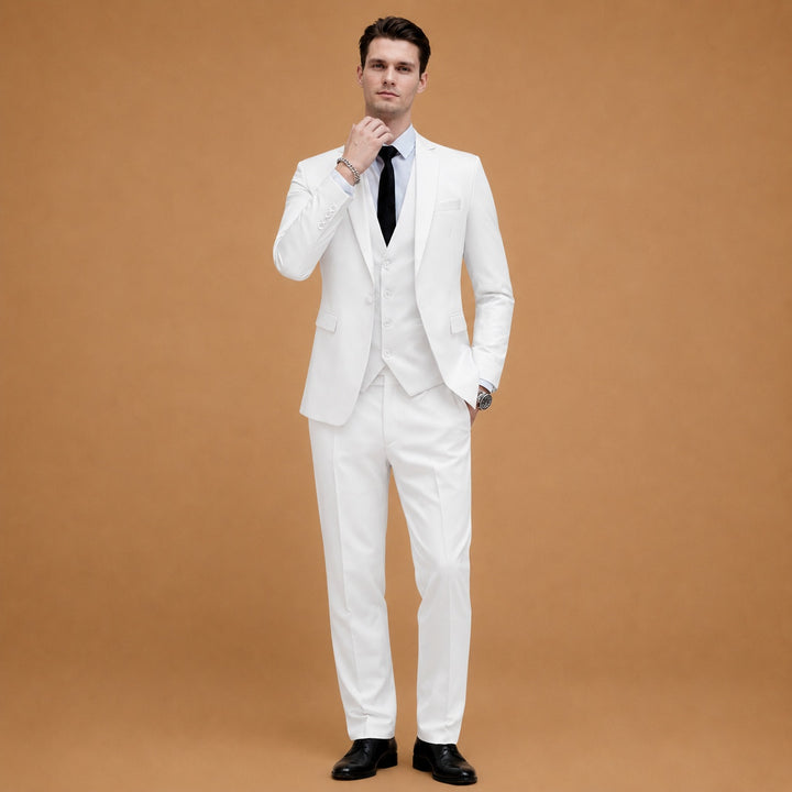 Fato de Três Peças Slim Fit Homem Casamento