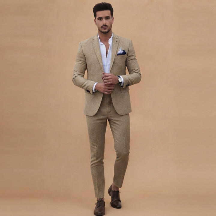 Fato Slim Fit Homem Conjunto Blazer e Calças