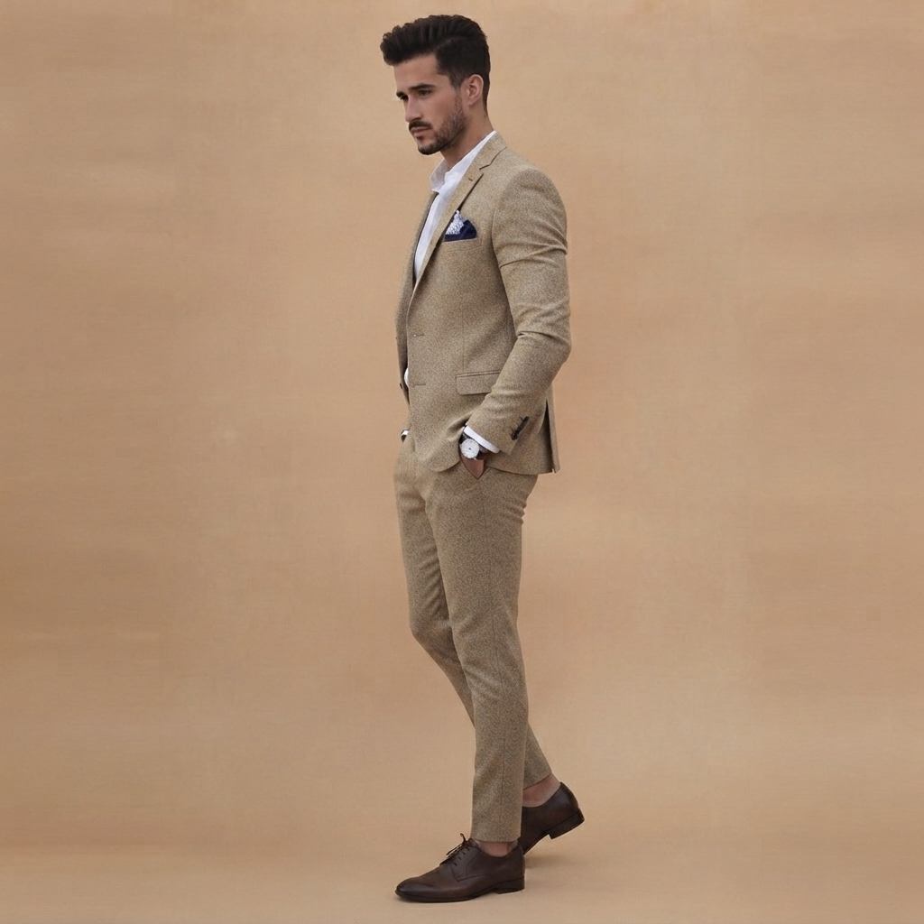 Fato Slim Fit Homem Conjunto Blazer e Calças