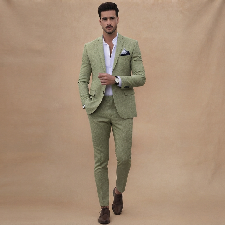 Fato Slim Fit Homem Conjunto Blazer e Calças