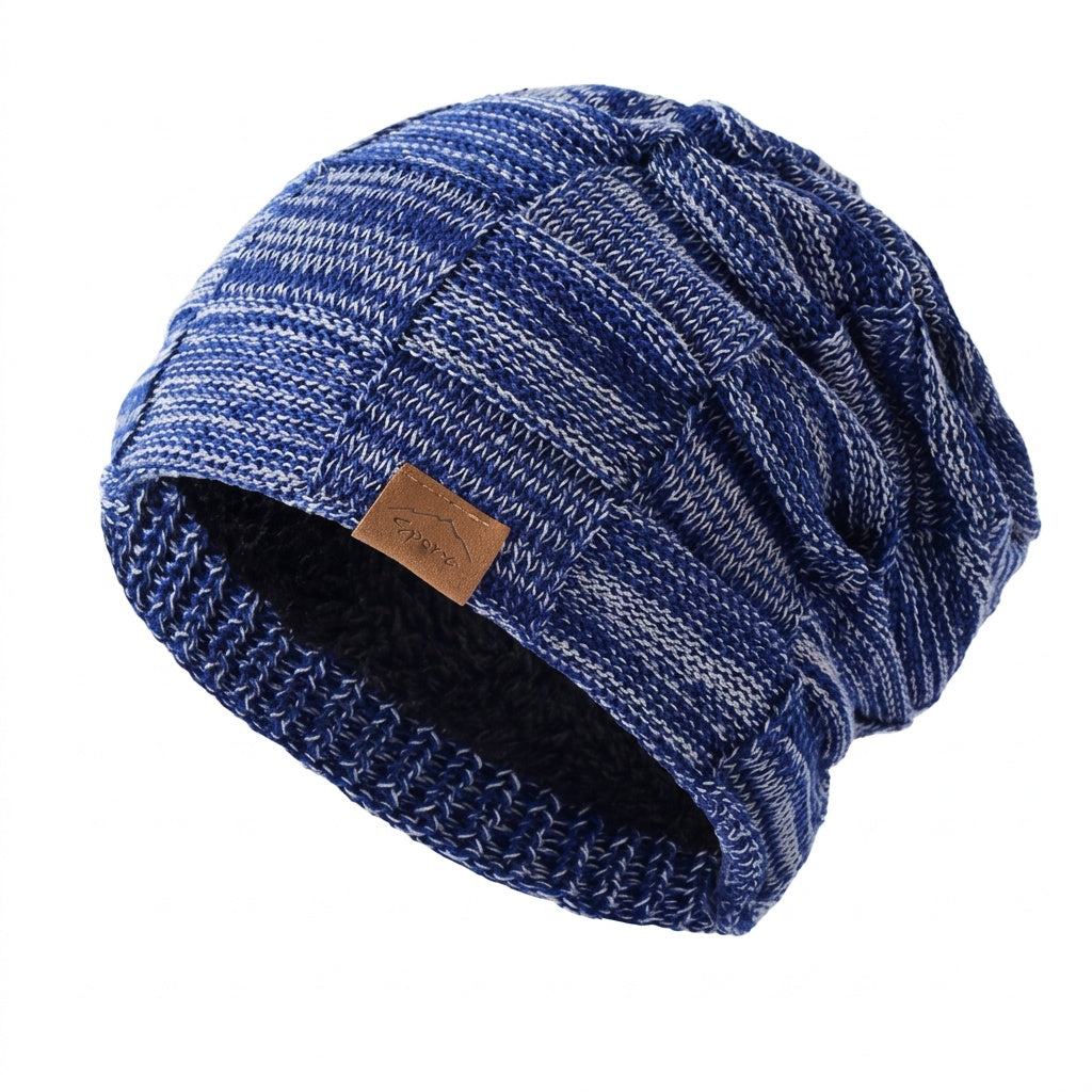 Fernanda | Gorro de Malha com Forro Polar Mulher Slouchy