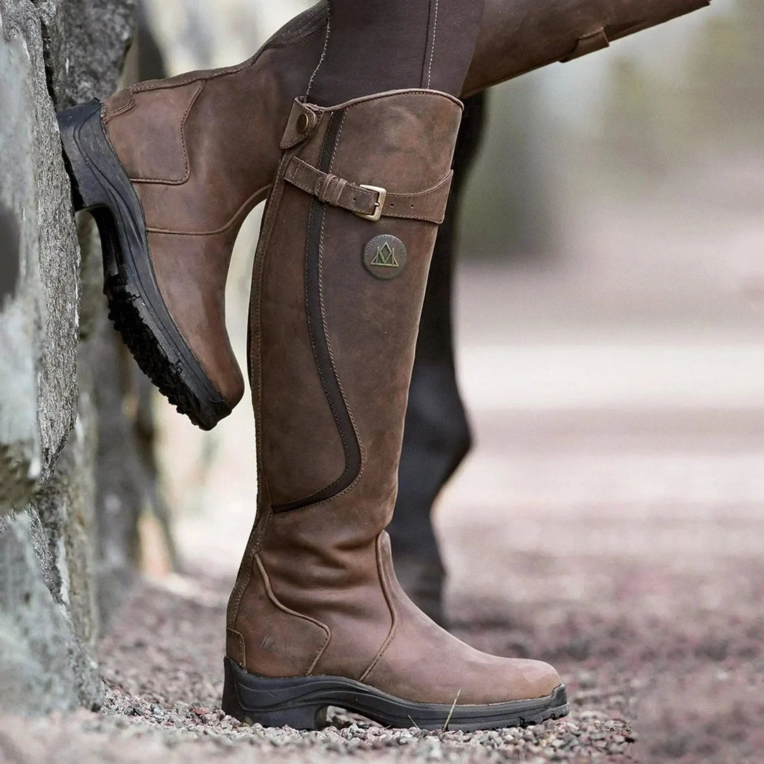 Filipa | Botas Inverno Mulher Couro Cano Alto com Fivela