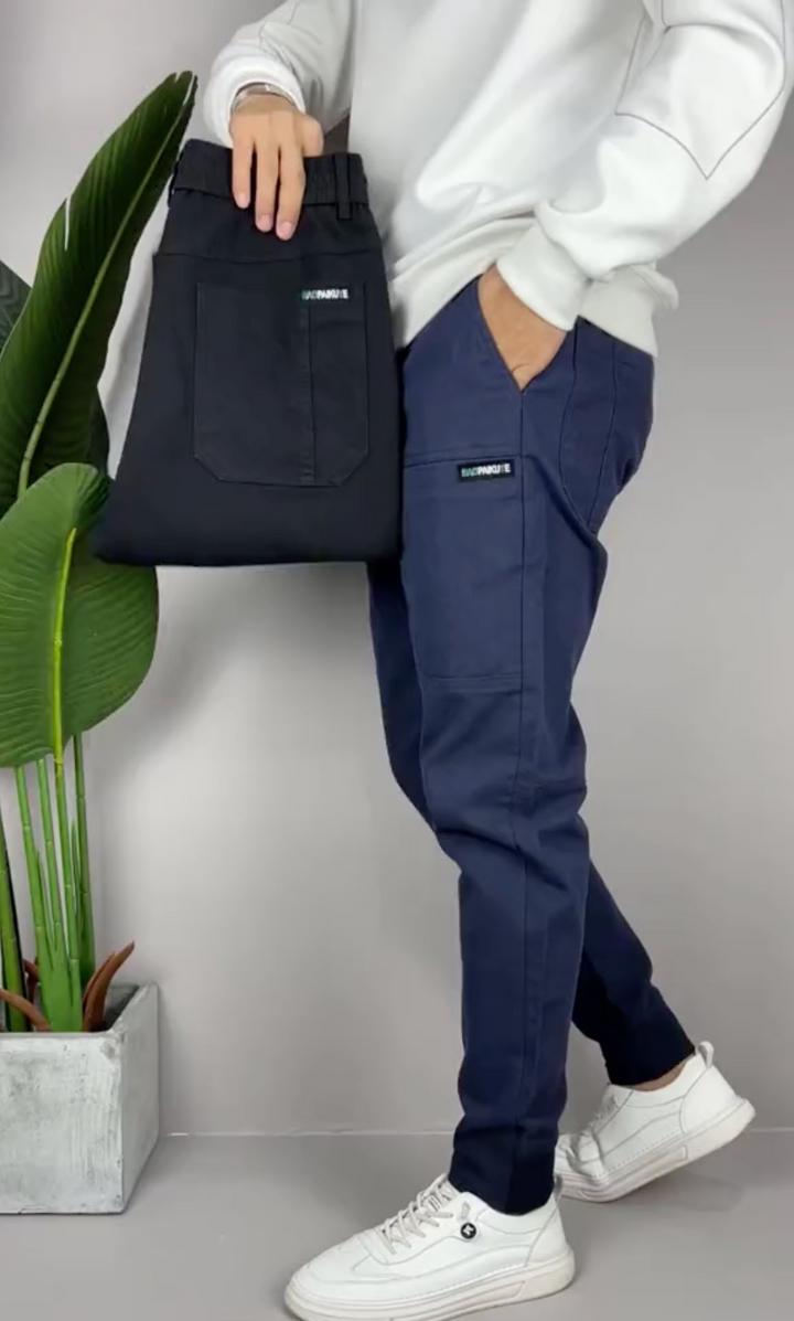 Gonçalo | Calças Cargo Homem Jogger com Bolsos Laterais