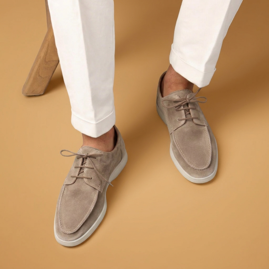 Gonçalo | Mocassins de Camurça Homem com Cordões
