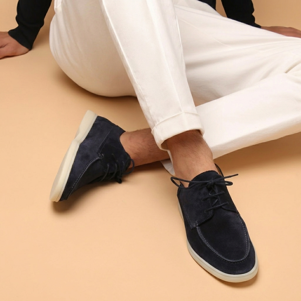 Gonçalo | Mocassins de Camurça Homem com Cordões