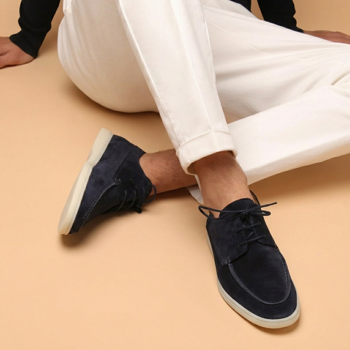 Gonçalo | Mocassins de Camurça Homem com Cordões