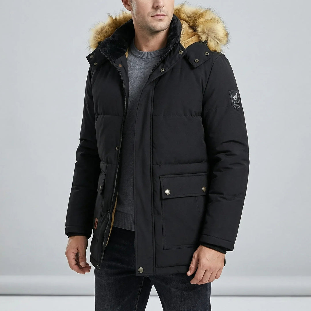 Gonçalo | Parka Acolchoada Homem com Capuz Forrado