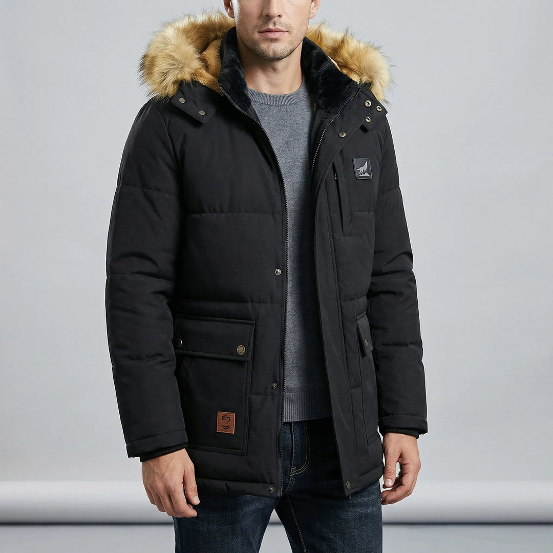 Gonçalo | Parka Acolchoada Homem com Capuz Forrado