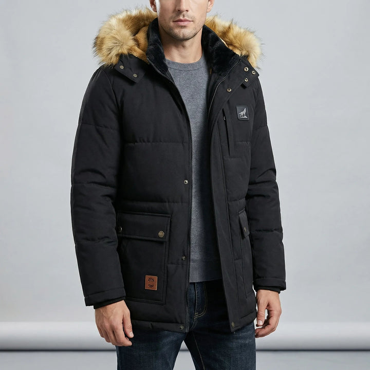 Gonçalo | Parka Acolchoada Homem com Capuz Forrado