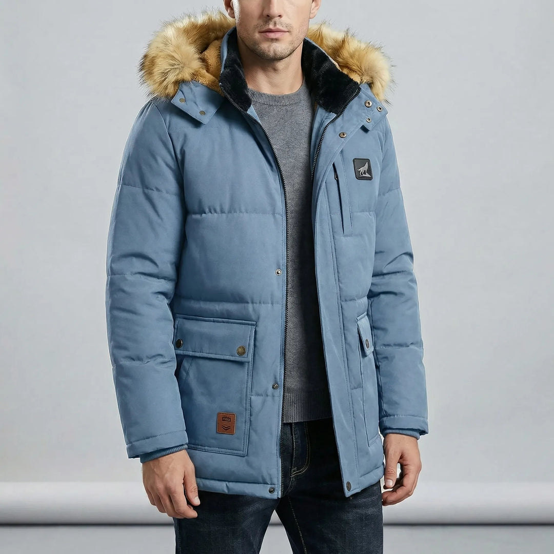Gonçalo | Parka Acolchoada Homem com Capuz Forrado