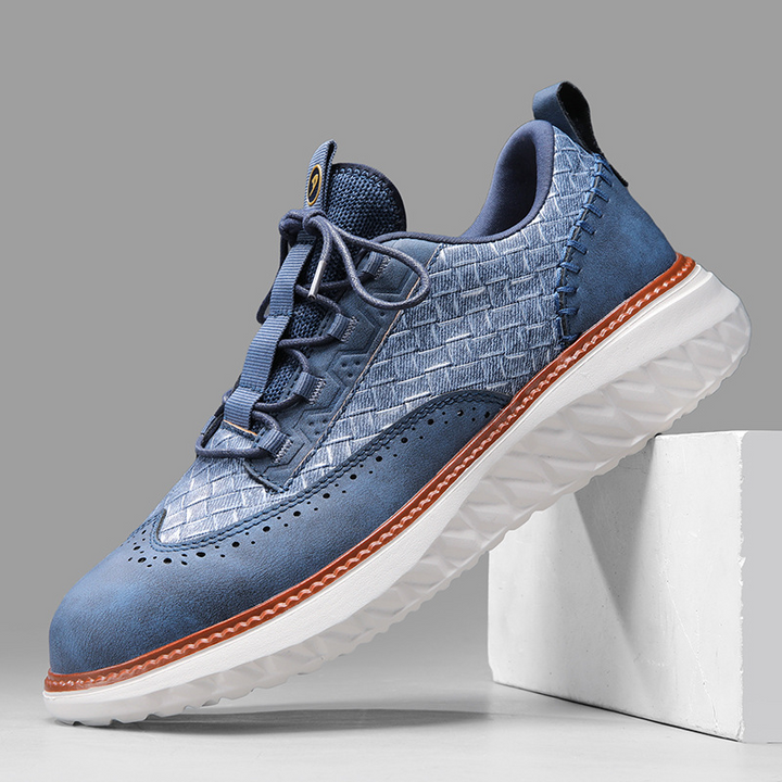 Gustavo | Sneakers Homem Estilo Oxford com Textura Tecida Sola Leve