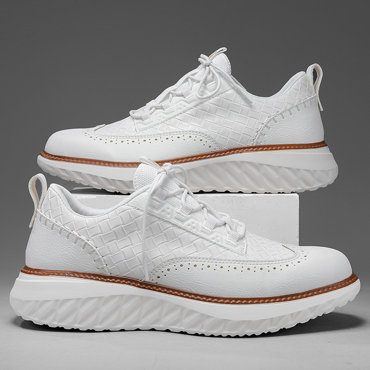 Gustavo | Sneakers Homem Estilo Oxford com Textura Tecida Sola Leve