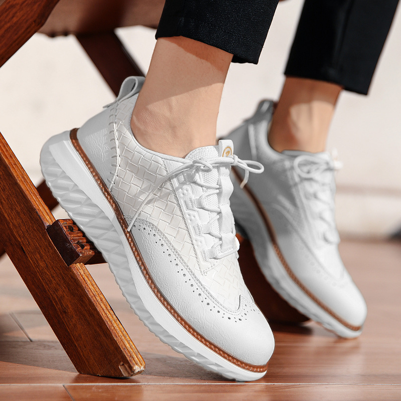 Gustavo | Sneakers Homem Estilo Oxford com Textura Tecida Sola Leve