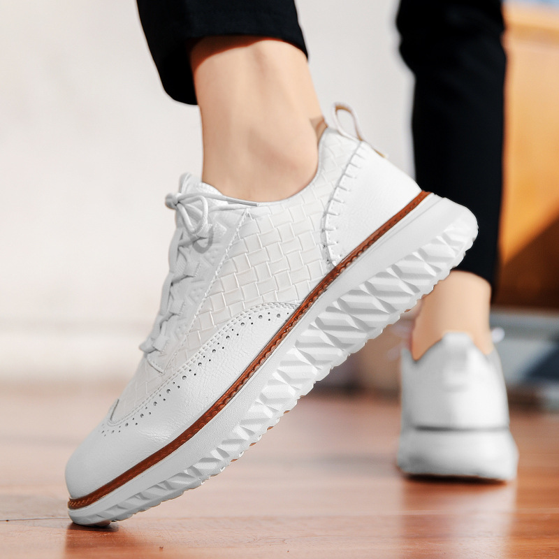 Gustavo | Sneakers Homem Estilo Oxford com Textura Tecida Sola Leve
