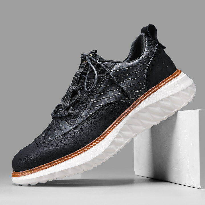 Gustavo | Sneakers Homem Estilo Oxford com Textura Tecida Sola Leve