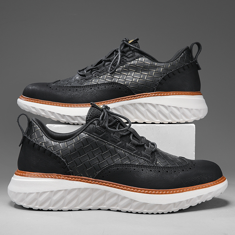 Gustavo | Sneakers Homem Estilo Oxford com Textura Tecida Sola Leve