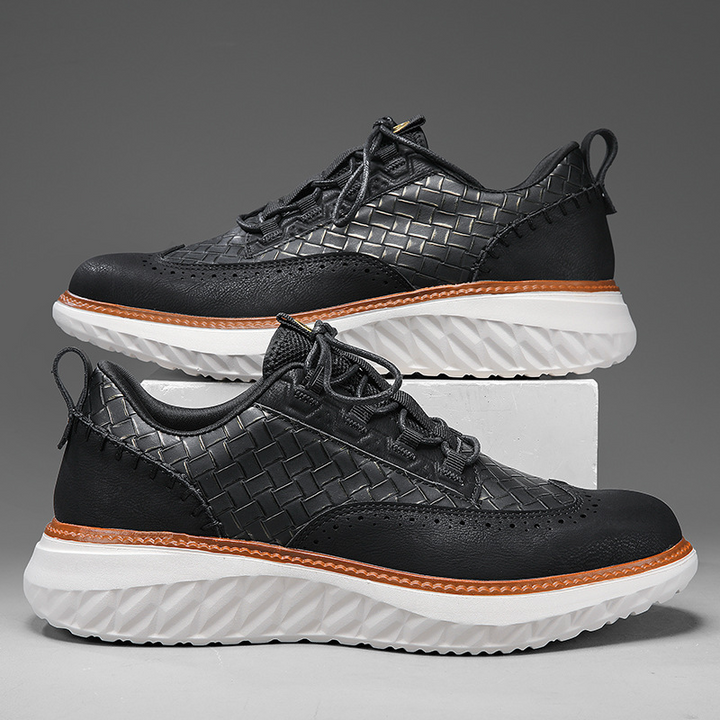 Gustavo | Sneakers Homem Estilo Oxford com Textura Tecida Sola Leve