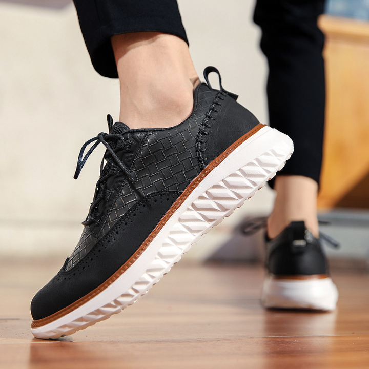 Gustavo | Sneakers Homem Estilo Oxford com Textura Tecida Sola Leve