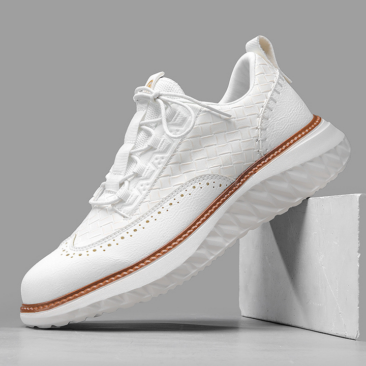 Gustavo | Sneakers Homem Estilo Oxford com Textura Tecida Sola Leve