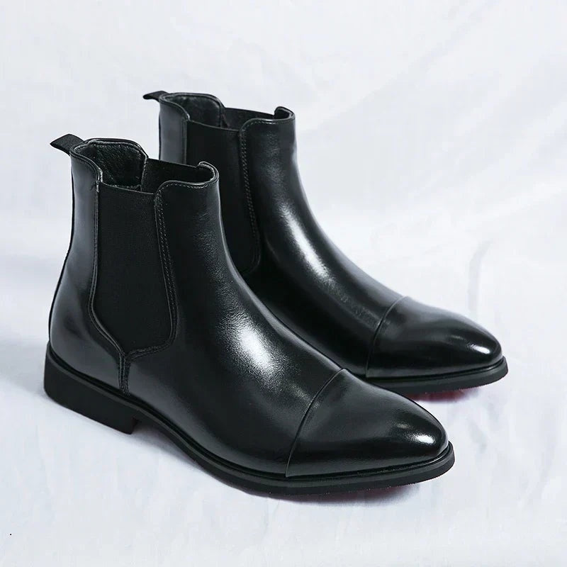 Henrique | Chelsea Boots de Couro Homem Sola Contrastante
