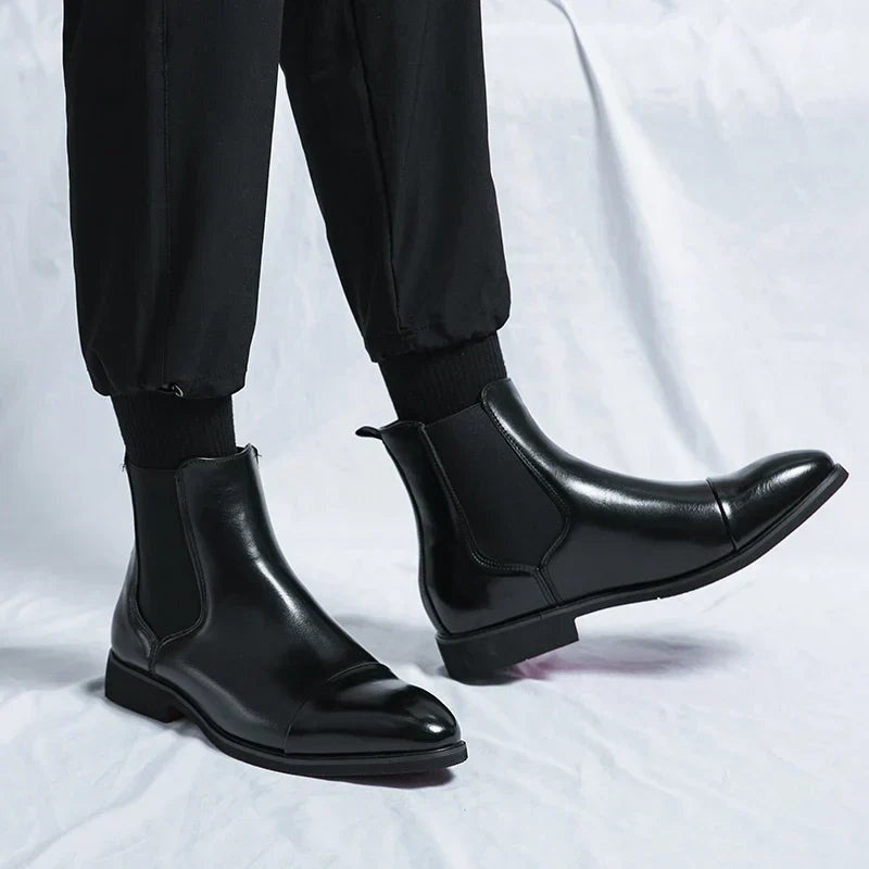 Henrique | Chelsea Boots de Couro Homem Sola Contrastante