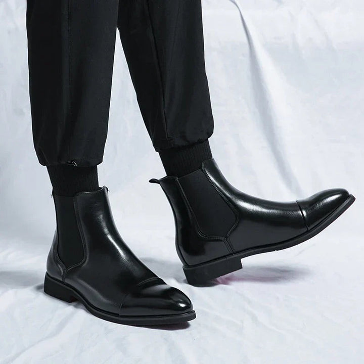 Henrique | Chelsea Boots de Couro Homem Sola Contrastante