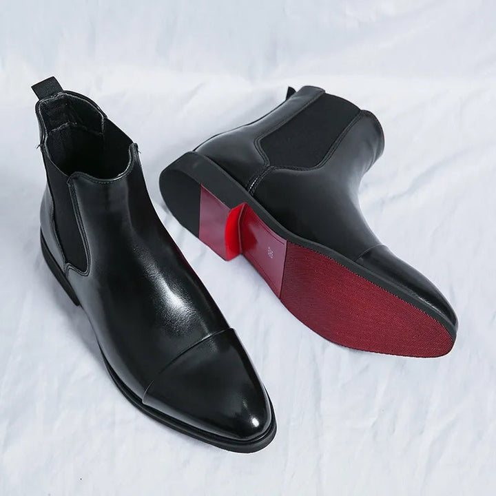 Henrique | Chelsea Boots de Couro Homem Sola Contrastante