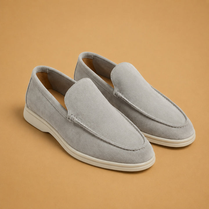 Henrique | Mocassins de Camurça Homem Slip-On Sola Contraste