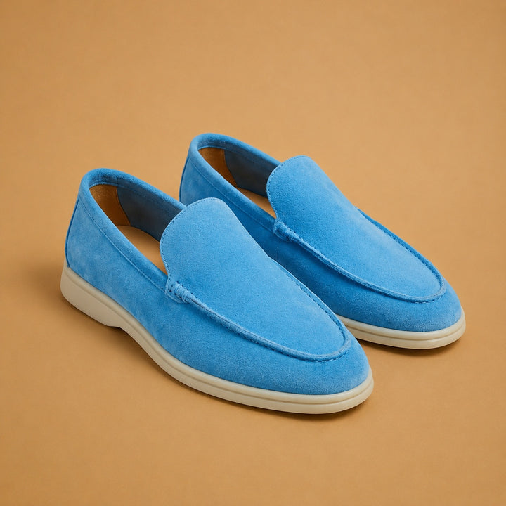 Henrique | Mocassins de Camurça Homem Slip-On Sola Contraste