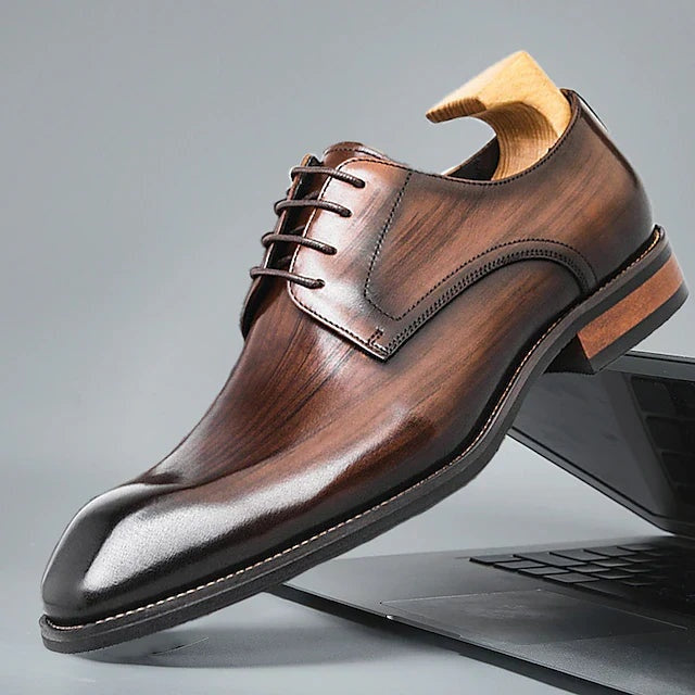 Henrique | Sapatos Oxford de Couro Homem com Atacadores