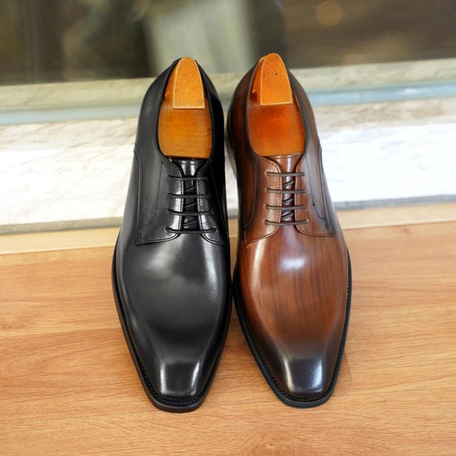 Henrique | Sapatos Oxford de Couro Homem com Atacadores