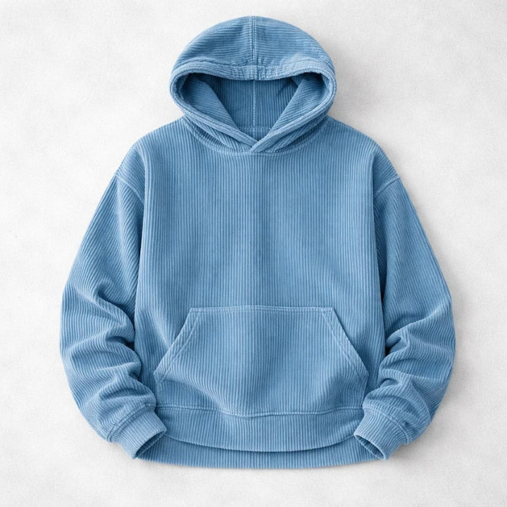 Hugo | Hoodie de Bombazine Homem Corte Relaxado com Capuz
