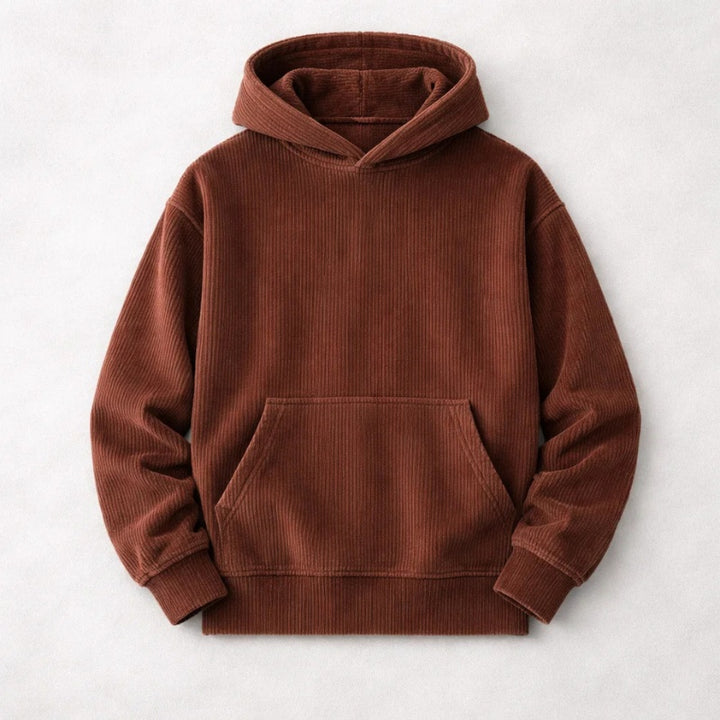 Hugo | Hoodie de Bombazine Homem Corte Relaxado com Capuz