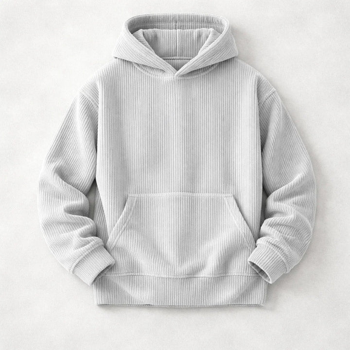 Hugo | Hoodie de Bombazine Homem Corte Relaxado com Capuz