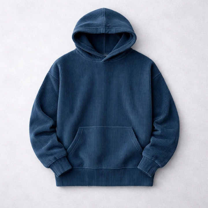 Hugo | Hoodie de Bombazine Homem Corte Relaxado com Capuz