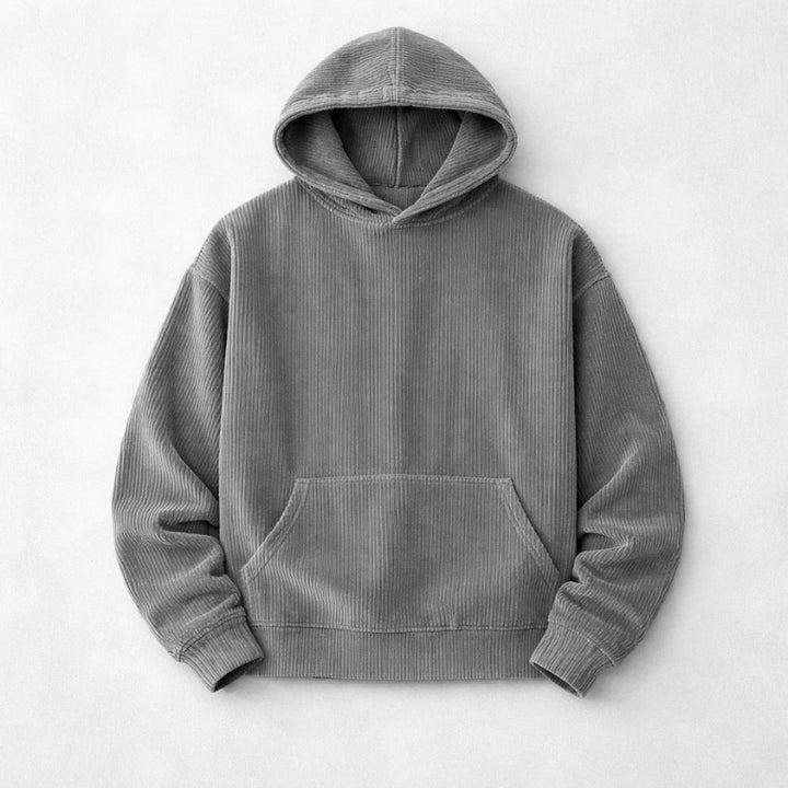 Hugo | Hoodie de Bombazine Homem Corte Relaxado com Capuz